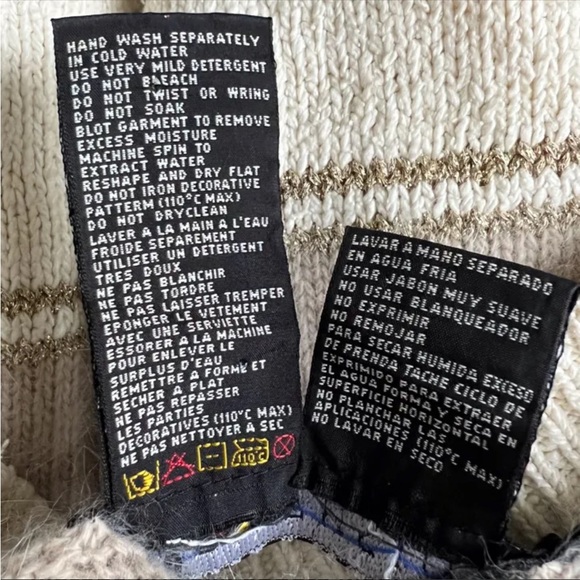 Vintage 80s silk angora wool blend ivory sweater - Picture 7 of 11